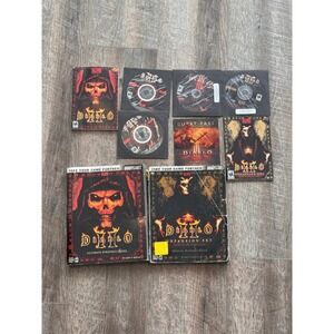 Diablo PC Mixed Game Lot Blizzard Strategy Guides Expansion Lord of Destruction